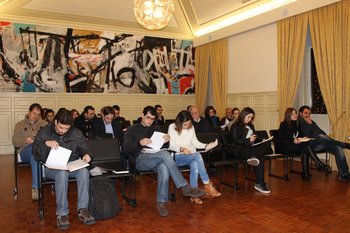 Fotografia da 1ª Reunião do Conselho Municipal da Juventude em 2014