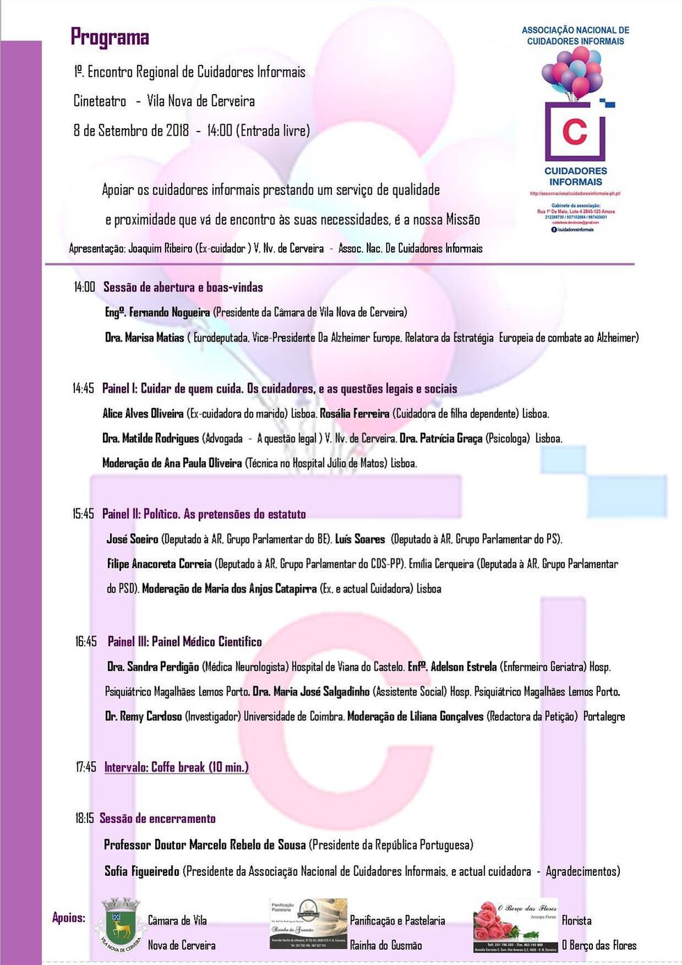 Programa cuidadores informais