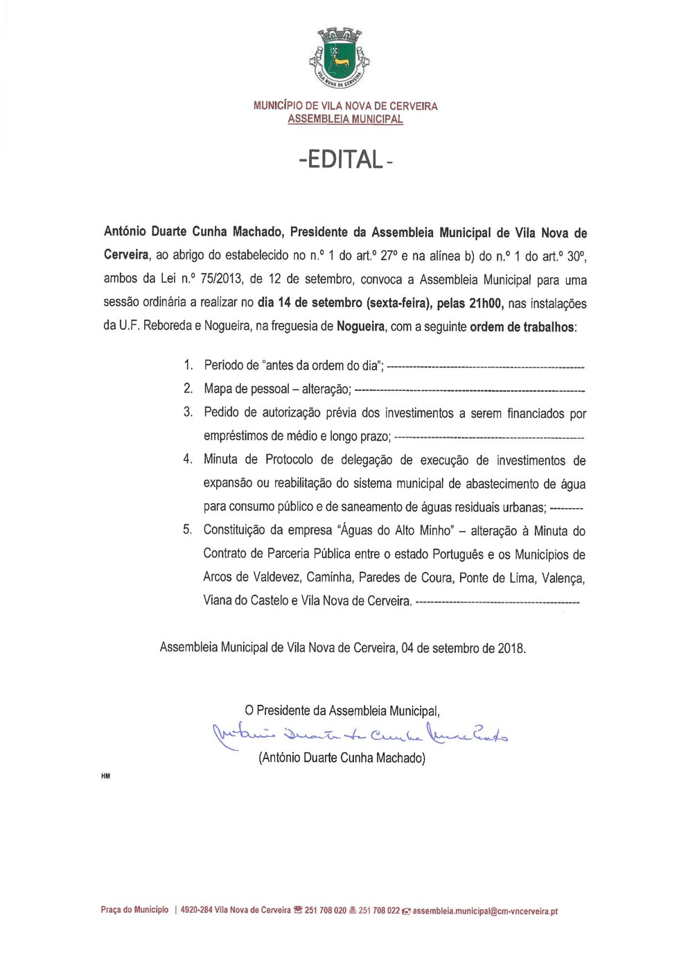 Edital - AM 14 setembro 2018