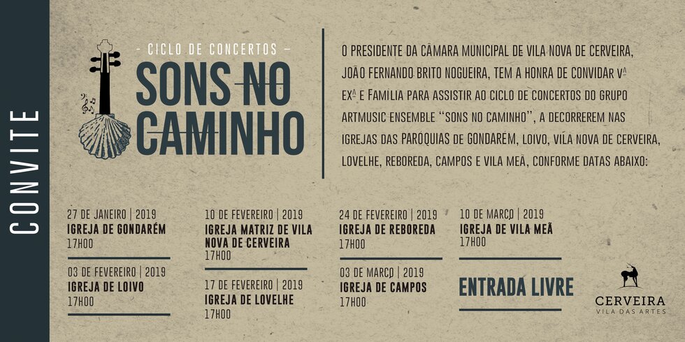 Convite - Caminhos de Santiago