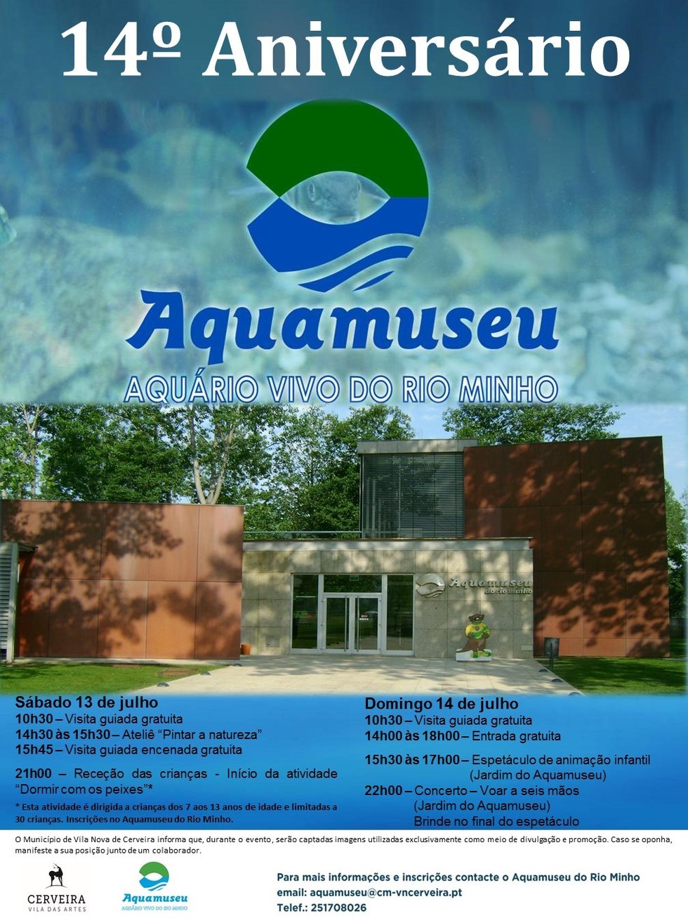 Cartaz aniversário Aquamuseu - 2019