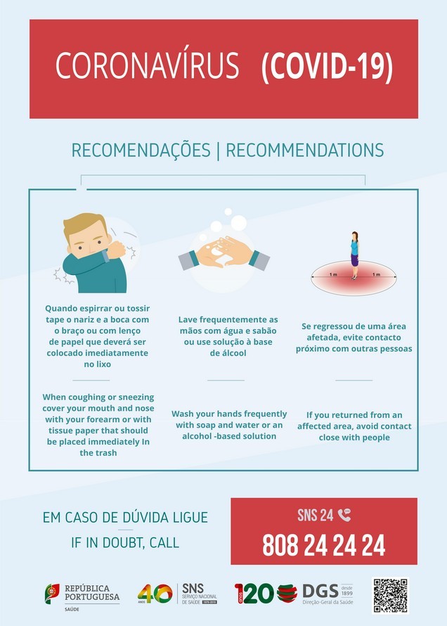 Recomendações gerais COVID-19