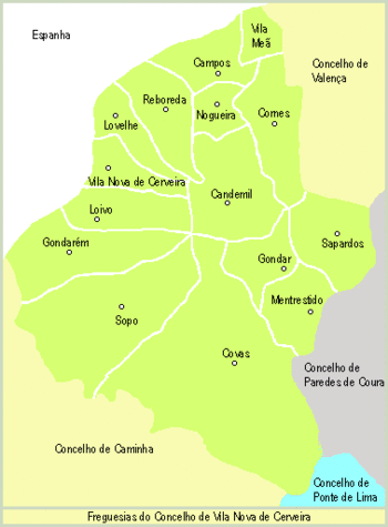Mapa do concelho