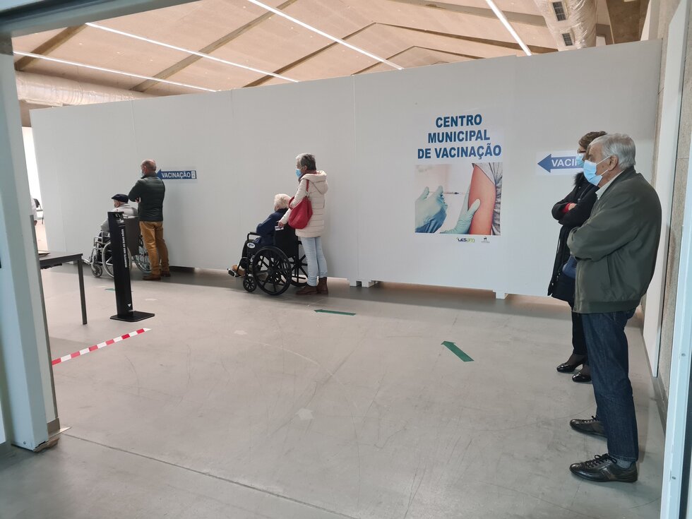 Primeiro dia de vacina